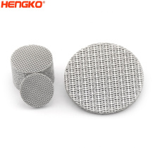 Fast flow rate custom sintered 304 316L stainless steel wire mesh filter screen for polluted water filtration